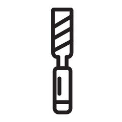 nail file  line icon