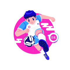 football player illustration background