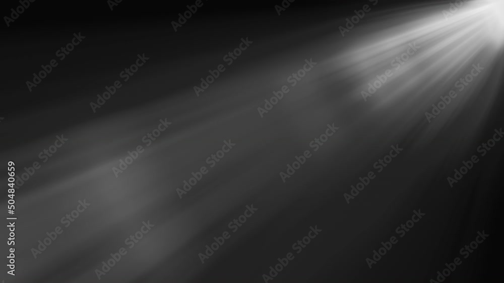 Poster top right optical lens flares rays transition seamless loop. 4k beautiful white spotlight effects mo