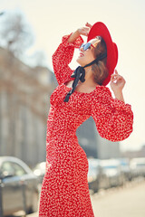 joyful city girl
