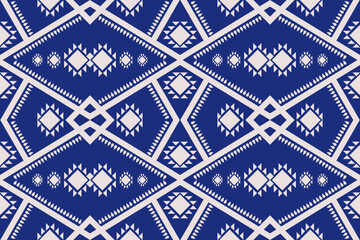 Geometric ethnic oriental pattern traditional Design for background,carpet,wallpaper,clothing,wrapping,fabric,Vector illustration.embroidery style.