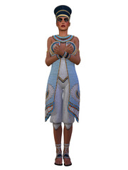 3d illustration of an egyptian woman