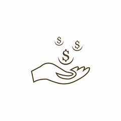 Save money vector icon background