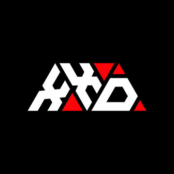 XXD triangle letter logo design with triangle shape. XXD triangle logo design monogram. XXD triangle vector logo template with red color. XXD triangular logo Simple, Elegant, and Luxurious Logo...