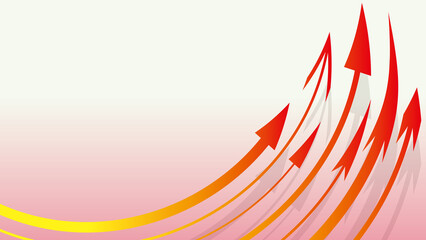 Background illustration of multiple arrows ascending.