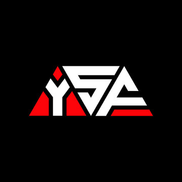 YSF triangle letter logo design with triangle shape. YSF triangle logo design monogram. YSF triangle vector logo template with red color. YSF triangular logo Simple, Elegant, and Luxurious Logo...