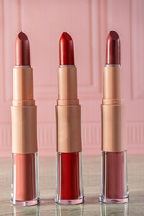 lipstick pink background