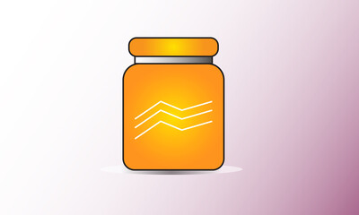 jar icon fruit jar design