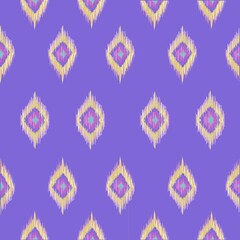 Geometric ethnic pattern seamless. seamless pattern. Design for fabric, curtain, purple background.