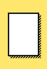 黄色と黒のシンプルな注意喚起の背景素材 - 警告･危険･防災のイメージ素材
 - obrazy, fototapety, plakaty