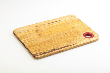 Wooden board for kitchen isolated