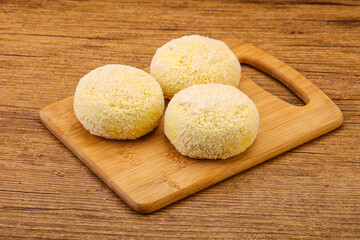 Raw potato zrazy for cooking