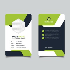 Modern and Clean Business id Card Template Design