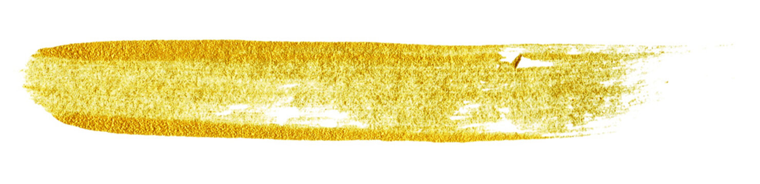 Gold brush stroke illustration