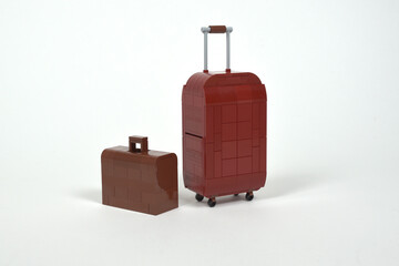 Valise miniature en briques