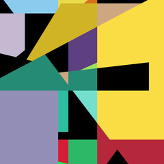 Geometric abstraction generative art background art illustration