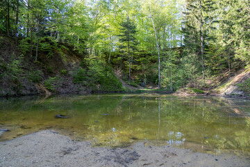 Farbige Seen Landshuter Kamm im Riesengebirge in Polen