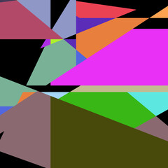 Fototapeta na wymiar Geometric abstraction generative art background art illustration