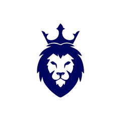 Lion logo vector illustration, emblem design.