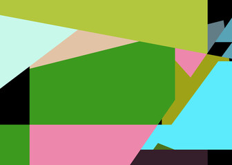 Obraz premium Geometric abstraction generative art background art illustration