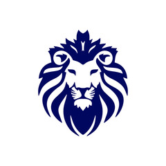 Lion logo vector illustration, emblem design.