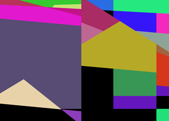 Obraz premium Geometric abstraction generative art background art illustration