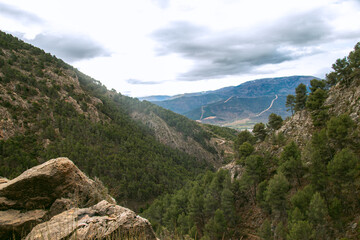 Fototapeta na wymiar Mountain range of Gador, Spain