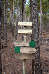 Hiking trail in the mountains of Sierra Nevada, Spain