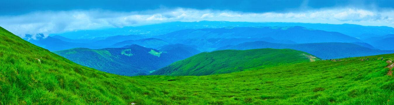 Landscape From Mount Hoverla, Chornohora Range, Carpathians, Ukraine