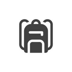 School bag vector icon