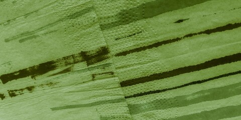 Watercolor Strips. Dark Water Color Line. Green