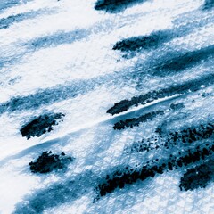 Stripe Patchwork. Cool Water Color Line. White