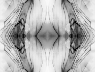 Silver Kaleidoscope Modern. Spot Abstract. Marble Print Patterns. Monochrome Kaleidoscope Flower. Grey Stained Glass Texture. Marble Textures. Ink Art.