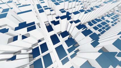 Abstract technology background geometric pattern 3d rendering