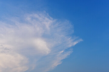 Clouds in blue sky background