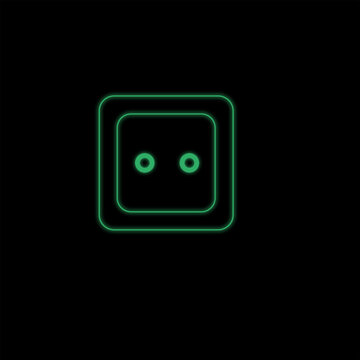 This Is A Neon Style Electric Outlet Icon. You Can Use It In Your Daily Design, Your Own Work And Team Projects.