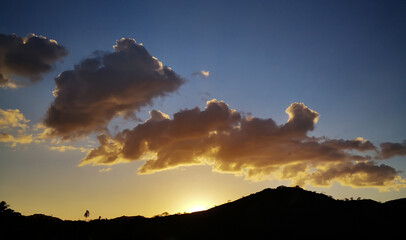Sunset at the beach.