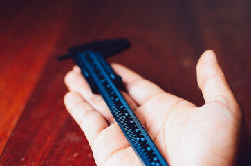 vernier caliper close up
