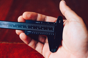 vernier caliper close up