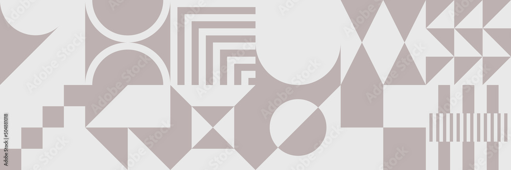Poster geometric abstract pattern graphics made with vector geometric shapes and forms