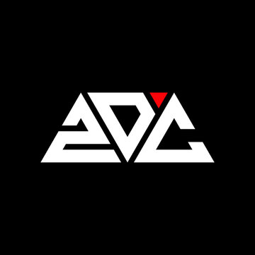 ZDC triangle letter logo design with triangle shape. ZDC triangle logo design monogram. ZDC triangle vector logo template with red color. ZDC triangular logo Simple, Elegant, and Luxurious Logo...