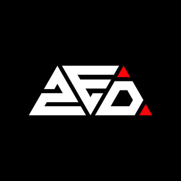 ZED triangle letter logo design with triangle shape. ZED triangle logo design monogram. ZED triangle vector logo template with red color. ZED triangular logo Simple, Elegant, and Luxurious Logo...