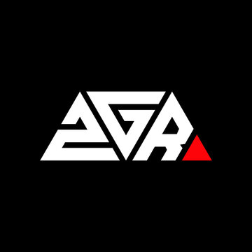 ZGR triangle letter logo design with triangle shape. ZGR triangle logo design monogram. ZGR triangle vector logo template with red color. ZGR triangular logo Simple, Elegant, and Luxurious Logo...