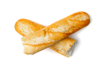 French Baguette Isolated