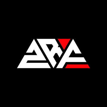 ZRF triangle letter logo design with triangle shape. ZRF triangle logo design monogram. ZRF triangle vector logo template with red color. ZRF triangular logo Simple, Elegant, and Luxurious Logo...