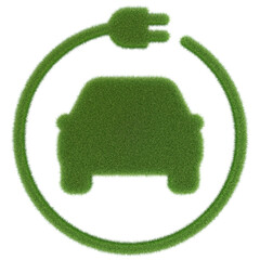Symbol eines Elektrofahrzeugs