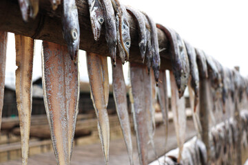 tasty dried and salted fish stock