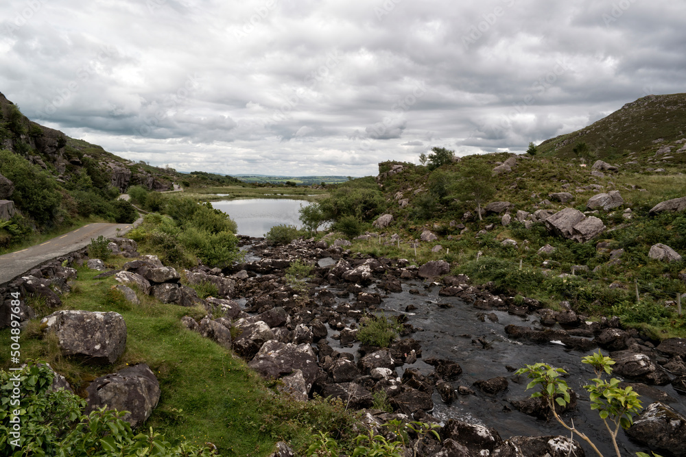 Wall mural Coosaun Lough on the Gap of Dunloe