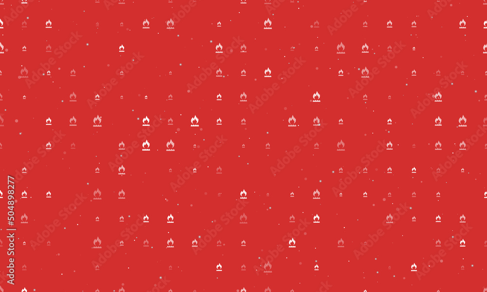Poster seamless background pattern of evenly spaced white gas symbols of different sizes and opacity. vecto