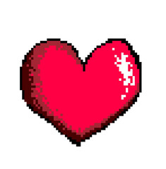 nice pixel heart vector illustration